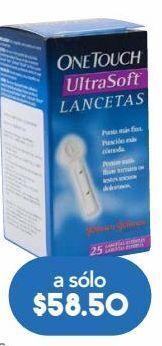 Farmacia San Pablo One touch lancetas ultra soft 25 piezas oferta
