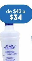 Farmacia San Pablo Le roy alcohol etílico desnaturalizado . 500 ml oferta