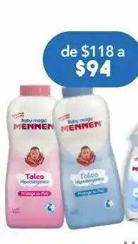 Farmacia San Pablo Mennen baby magic talco para bebé hipoalergénico 400 g oferta
