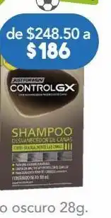 Just for men control gx shampoo colorante desvanecedor de canas 118 ml