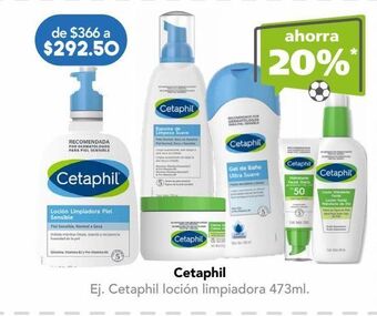 Farmacia San Pablo Cetaphil loción limpiadora para pieles sensibles y secas 473 ml oferta