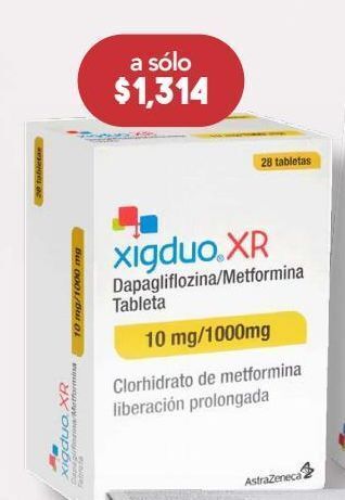 Farmacia San Pablo Xigduo xr 28 tableta caja oferta