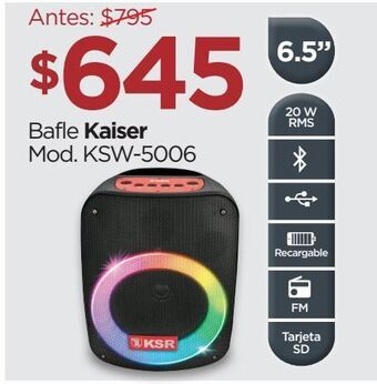 Chedraui Bafle kaiser oferta