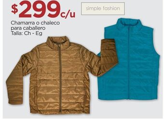 Chedraui Chamarra o chaleco para caballero oferta