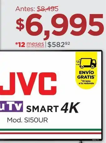 Chedraui Smart tv jvc oferta