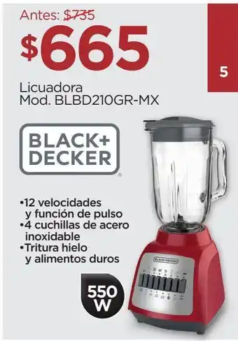 Chedraui Licuadora black and decker oferta