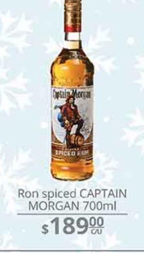 La Comer Ron captain morgan 700ml oferta