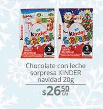 La Comer Chocolate con leche sorpresa kinder 20g oferta