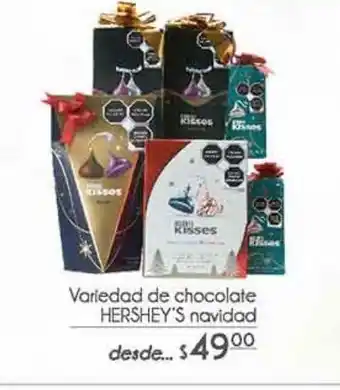 Variedad de chocolates hershey's navidad