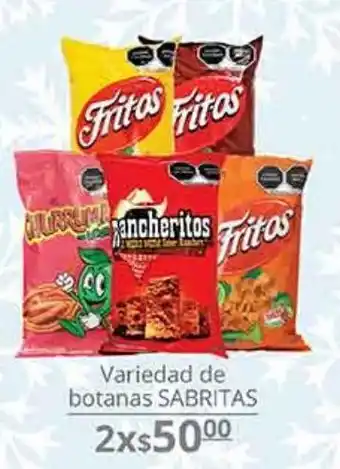 La Comer Variedad de botanas sabritas oferta