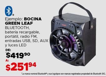 DelSol Bocina green leaf oferta