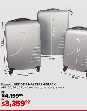 Set de 3 maletas gepack