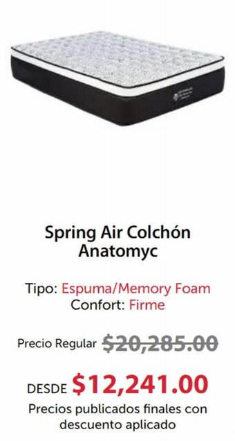 Super Colchones Spring Air Colchón Anatomyc oferta