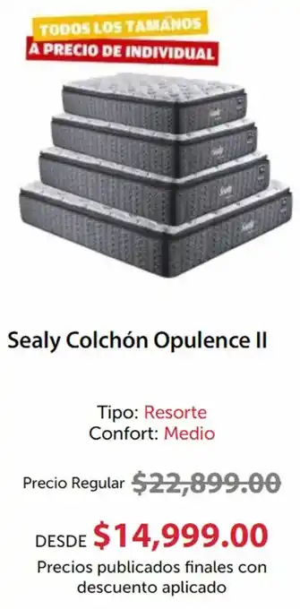 Super Colchones Seally Colchón Opulence II oferta