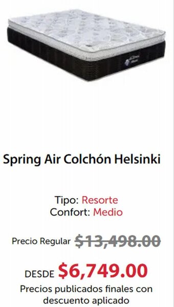 Spring Air Colchón Helsinki