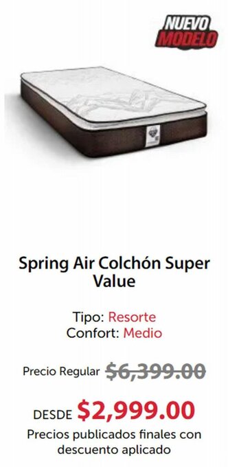 Spring Air Colchón Super Value