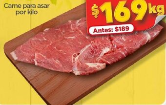 Bodega Aurrerá Carne para asar por kilo oferta