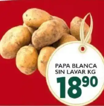 Papa Blanca sin Lavar