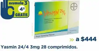 Farmacia San Pablo Yasmin 24/4 3mg 28 comprimidos. oferta