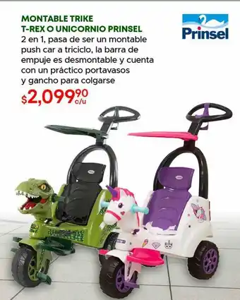Woolworth Montable trike t-rex o unicornio prinsel oferta