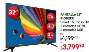 Pantalla pioneer 32"
