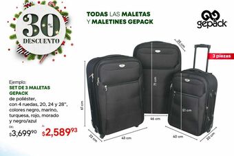 Woolworth Set de 3 maletas gepack oferta