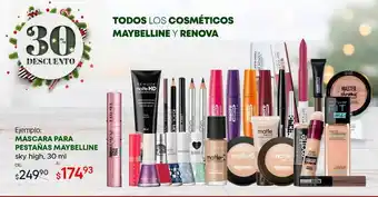 Woolworth Todos los cosméticos maybelline y renova oferta