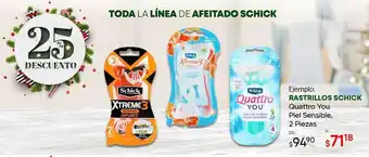 Toda la línea de afeitado schick