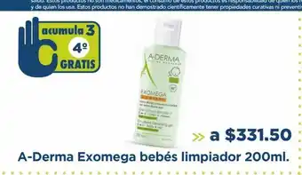 Farmacia San Pablo A-derma exomega bebés limpiador 200ml. oferta