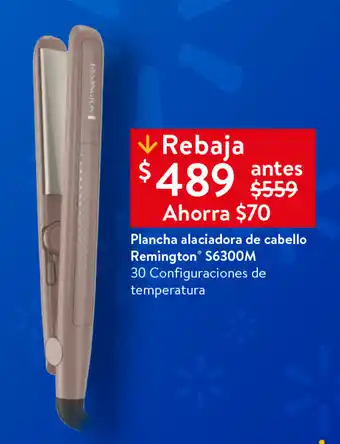 Walmart Plancha Alaciadora de CAbello Remington oferta