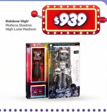 Bodega Aurrerá Rainbow high muñeca shadow oferta