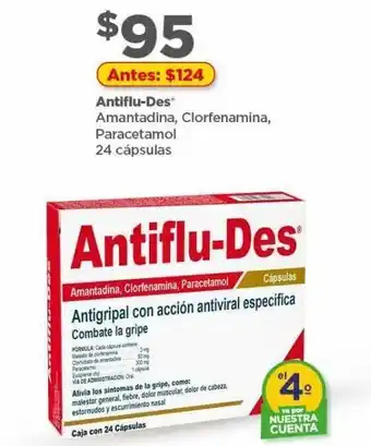 Bodega Aurrerá Antifludes 24 cápsulas oferta
