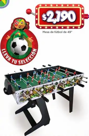 Bodega Aurrerá Mesa fútbol de 49" oferta
