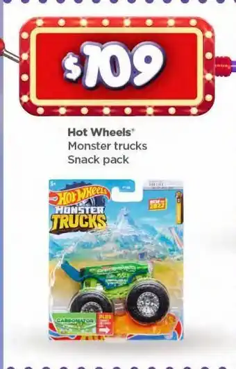 Bodega Aurrerá Hot wheels monster trucks snack pack oferta