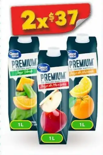 Bodega Aurrerá Jugos great value oferta