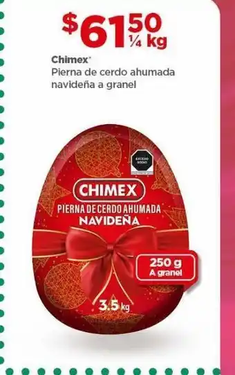 Bodega Aurrerá Pierna de cerdo ahumada navideña chimex 1/4 kg oferta