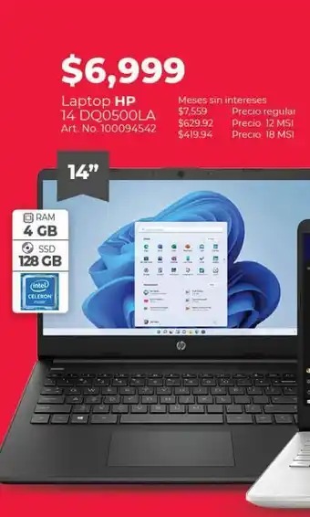 Office Depot Laptop hp 14 dq0500la oferta