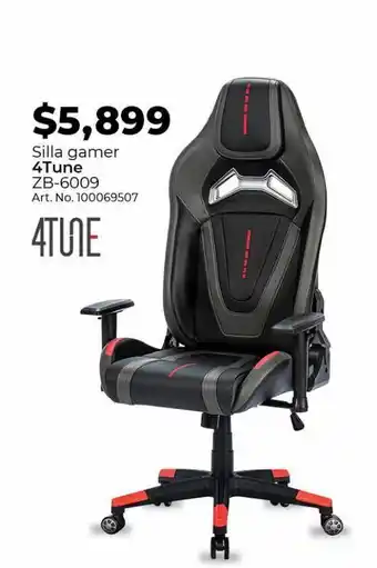 Office Depot Silla gamer 4tune zb-6009 oferta