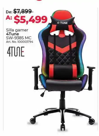 Silla gamer 4tune sw-9385 mc