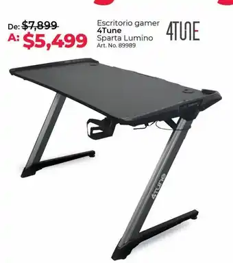 Office Depot Escritorio gamer 4tune sparta lumino oferta