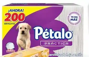 Bodega Aurrerá Servilletas pétalo oferta