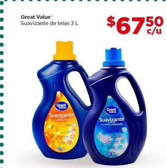 Suavizante de telas great value 3l