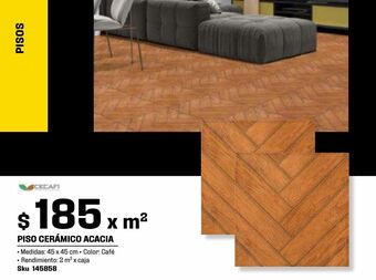 Sodimac Homecenter Piso cerámico acacia 45x45 cm oferta