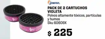 Cartucho violeta paquete de 2 pz