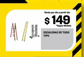 Sodimac Homecenter Escaleras de todo tipo renta por día a partir de oferta