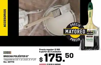 Sodimac Homecenter Brocha poliéster 6" oferta