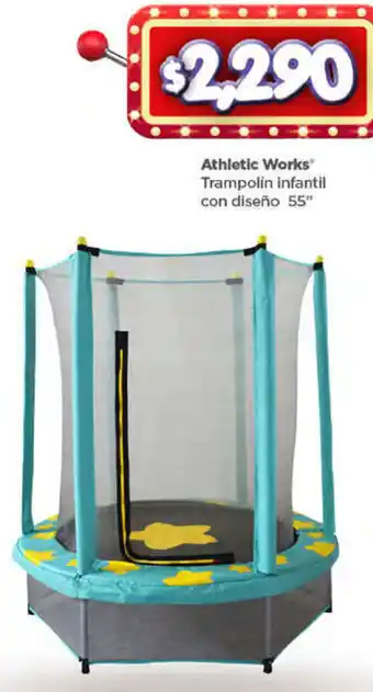 Athletic Works Trampolin Infantil con Diseñ0 55"