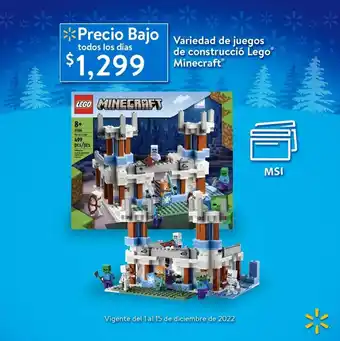 Walmart LEGO Variedad de juegos de construccio Minecraft oferta