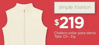 Chaleco polar para dama