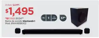 Chedraui Barra de sonido blackweb oferta